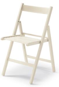 MERCURY skládací stolička SMART biela