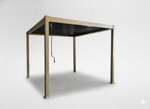 Záhradná pergola SIENA hnedá 300x300 cm RIT1415