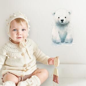 INSPIO-textilná prelepiteľná nálepka - Malý ľadový medveď - nálepka pre deti