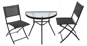 Set záhradného nábytku BISTRO čierny