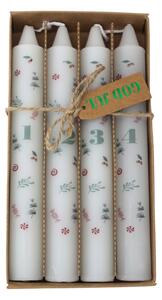Adventné sviečky Christmas Ginger – sada 4 ks