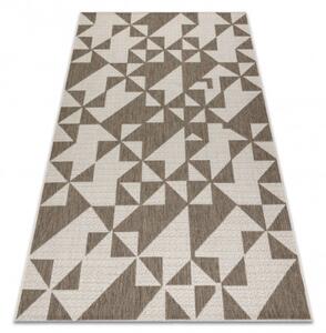 Koberec Šnúrkový SIZAL FLOORLUX 20489 champagne / taupe Trojuholníky