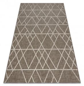 Koberec Šnúrkový SIZAL FLOORLUX 20508 taupe / champagne Trojuholníky