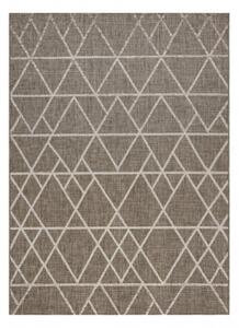 Koberec Šnúrkový SIZAL FLOORLUX 20508 taupe / champagne Trojuholníky