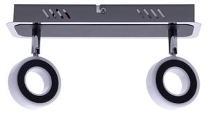 Bodové LED svietidlo Sole, 2x LED 10w, 4000k, ch/b