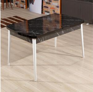 Jedálenský stôl Pinava (čierna + biela) (pre 4 osoby). Vlastná spoľahlivá doprava až k Vám domov. 1093743