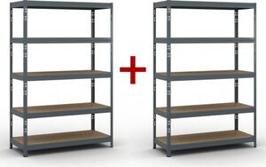 Policový regál 1+1 ZADARMO, 1786x1200x500 mm, nosnosť 280kg