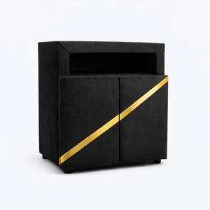 Nočný stolík ATENA, Rozmer: 50x50x30, Farba: Piano 16