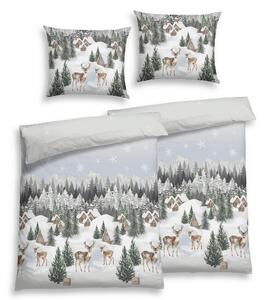POSTEĽNÁ BIELIZEŇ, flanel, biela, 140/200 cm Florella - Obliečky & plachty