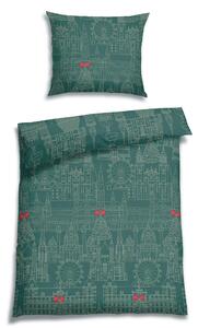 POSTEĽNÁ BIELIZEŇ, flanel, smaragdovozelená, 140/200 cm Florella - Obliečky & plachty