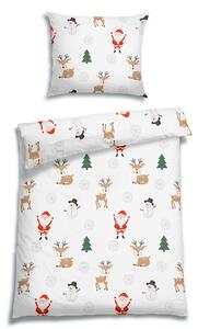 POSTEĽNÁ BIELIZEŇ, flanel, biela, 140/200 cm Florella - Obliečky & plachty