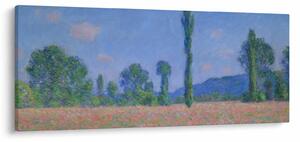 Obraz - Claude Monet, Poppy Field (Giverny), reprodukcia (120x50 cm)