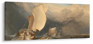 Obraz - William Turner, Fishing Boats with Hucksters Bargaining for Fish, reprodukcia (120x50 cm)