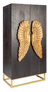 Angel skriňa 70 cm čierna/hnedá