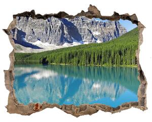 Nálepka fototapeta 3D výhled Jazero v horách