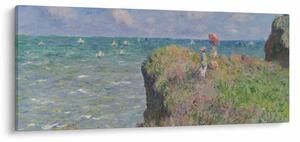 Obraz - Claude Monet, Cliff Walk at Pourville, reprodukcia (120x50 cm)