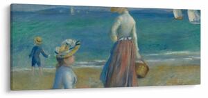 Obraz - Auguste Renoir, Figures on the Beach, reprodukcia (120x50 cm)