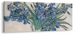 Obraz - Vincent van Gogh, Irises, reprodukcia (120x50 cm)