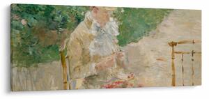Obraz - Berthe Morisot, Young Woman Knitting, reprodukcia (120x50 cm)