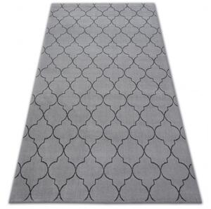 Koberec SENSE Micro 81220 strieborný/antracit TRELLIS