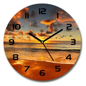 Sklenené hodiny okrúhle Austrálska pláž