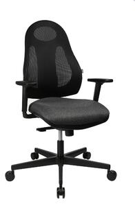 OTOČNÁ STOLIČKA, sieťovina, antracitová, čierna Dieter Knoll - Online Only kancelárie, Online Only