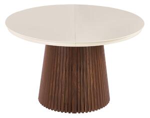Dekorstudio Rozkládaci jedálenský stôl MARBELLO FLEX 120-200cm kašmír + orech