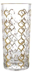 KRIŠTÁĽOVÁ VÁZA BOHEMIA PRESTIGE ARABESQUE GOLD 280MM