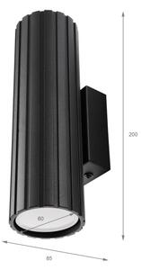 Brilagi - Nástenné svietidlo CRISPINA 2xGU10/10W/230V 20 cm čierne