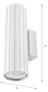 Brilagi - Nástenné svietidlo CRISPINA 2xGU10/10W/230V 20 cm biela