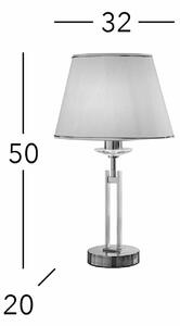 Stolová lampa KOLARZ Imperial, výška 50 cm, mosadzná farba