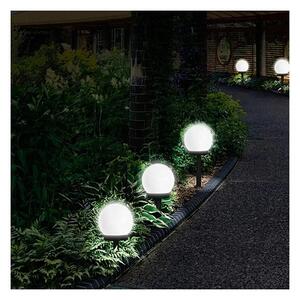 LED solárna lampa LED/1,2 V 6500 K 200 mAh pr. 10 cm IP44 biela/čierna