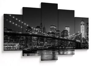 Obraz Brooklyn mosta v New Yorku (150x105 cm)