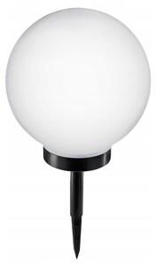 LED solárna lampa LED/1,2V 6500K 200 mAh pr. 25 cm IP44 biela/čierna