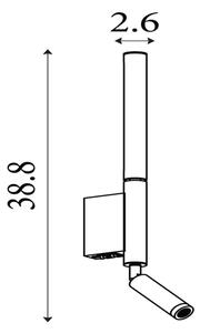 Searchlight 28127BK - LED bodové svietidlo ARCHITECT LED/7W/230V čierne