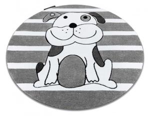 Koberec KRUH PETIT PUPPY PSÍK sivý