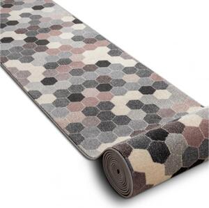 Behúň HEOS 78537 sivý / ružový / krém HEXAGON