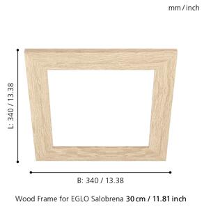 Eglo 99421 - Rám pre svietidlo SALOBRENA 300x300 mm