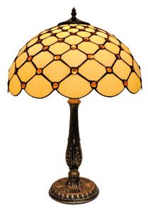 BRILAGI - Tiffany vitrážová stolná lampa IVORY SMOOTH 2xE27/60W/230V