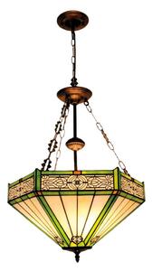 BRILAGI - Tiffany vitrážový luster na reťazi EMERALD 3xE27/60W/230V pr. 50 cm
