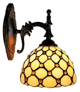 BRILAGI - Tiffany vitrážová nástenná lampa IVORY SMOOTH 1xE14/40W/230V