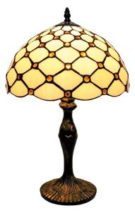 BRILAGI - Tiffany vitrážová stolná lampa IVORY SMOOTH 1xE27/60W/230V