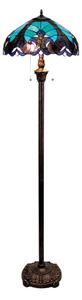 BRILAGI - Tiffany vitražová stojacia lampa CORAL 2xE27/60W/230V