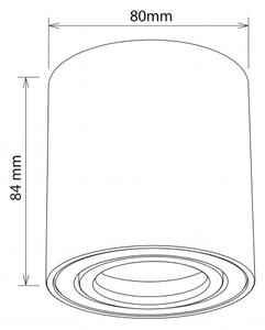 BRILAGI - Bodové svietidlo MIA 1xGU10/30W/230V 84x80 mm čierna