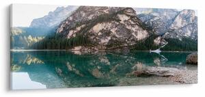 Obraz horského jazera (120x50 cm)