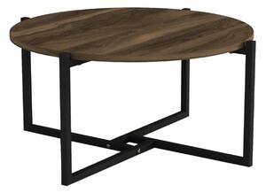 Dizajnový konferenčný stolík Palti 68 cm vzor orech