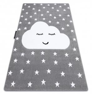 Koberec PETIT CLOUD OBLÁČIK HVIEZDY sivý