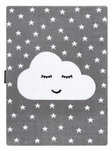 Koberec PETIT CLOUD OBLÁČIK HVIEZDY sivý