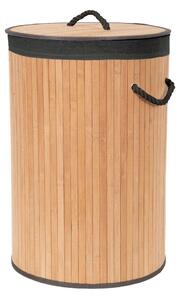 Bambusový kôš na bielizeň v prírodnej farbe 70 l Bamboo – Compactor