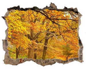 Díra 3D ve zdi nálepka Jeseň v parku nd-k-43414176